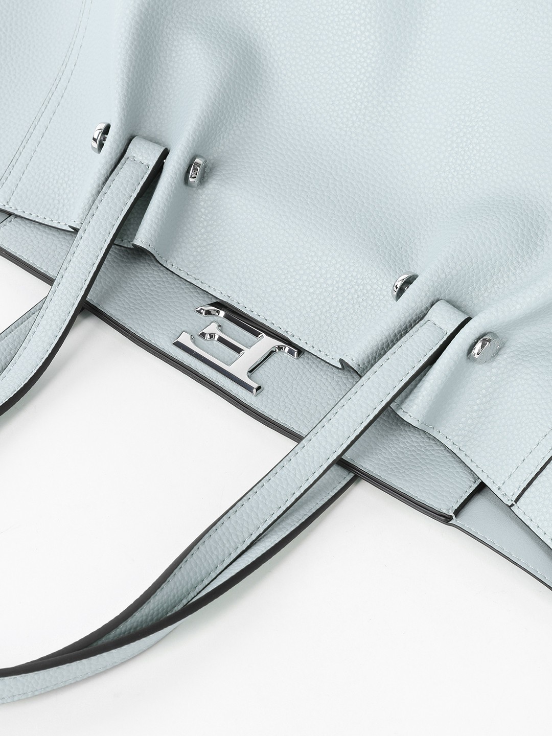 Изображение Сумка-тоут среднего размера без подкладки Ermanno Scervino 12400946 light blue Фото Сумка-тоут среднего размера без подкладки Классические сумки