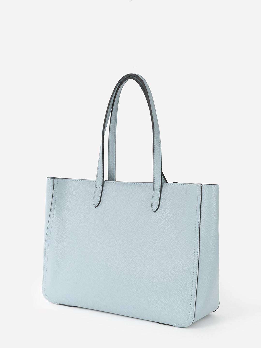 Изображение Сумка-тоут среднего размера без подкладки Ermanno Scervino 12400946 light blue Фото Сумка-тоут среднего размера без подкладки Классические сумки