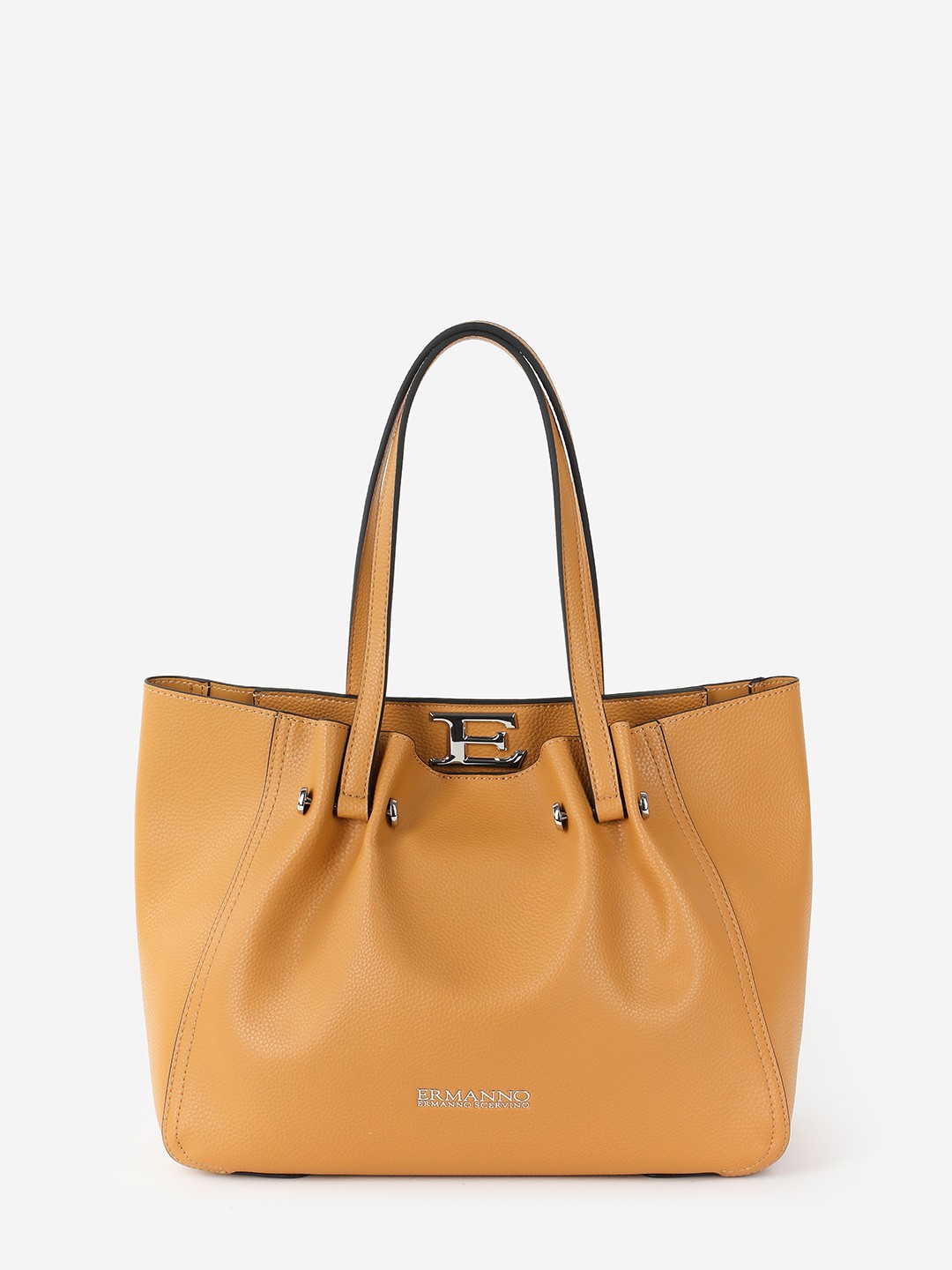 Изображение Сумка-тоут среднего размера без подкладки Ermanno Scervino 12400946 yellow Фото Сумка-тоут среднего размера без подкладки Классические сумки