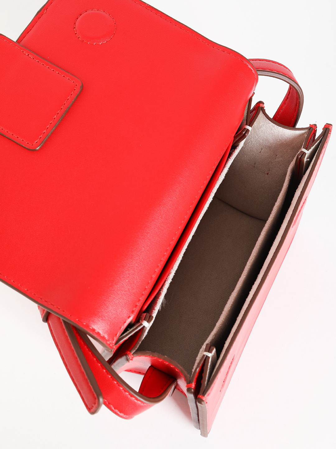 Изображение Женская сумка кросс-боди с крупной пряжкой Ermanno Scervino 12400966 red Фото Женская сумка кросс-боди с крупной пряжкой Сумки кросс-боди