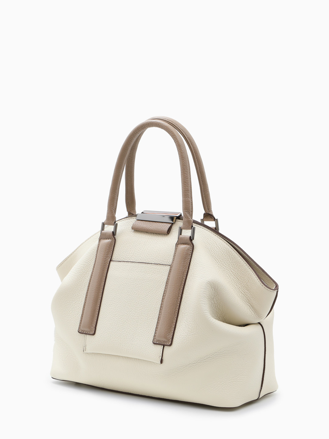 Фото Женская сумка-тоут среднего размера из плотной зернистой кожи Классические сумки